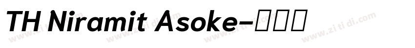 TH Niramit Asoke字体转换